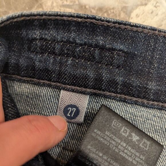 Citizens of Humanity dark wash straight mid rise zip fly jeans size 27 stretch - Picture 11 of 15